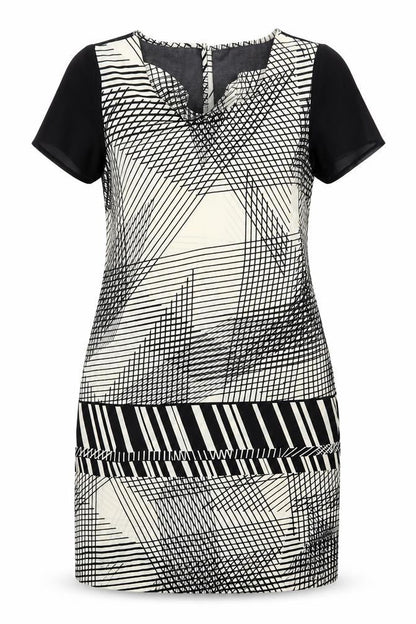 Next Womens Multicoloured Geometric  A-Line  Size 14