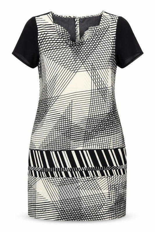 Next Womens Multicoloured Geometric  A-Line  Size 14