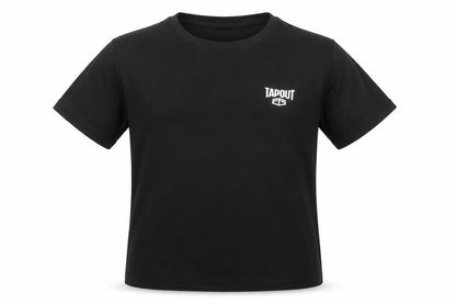 Tap Out Boys Black   Basic T-Shirt Size 7-8 Years