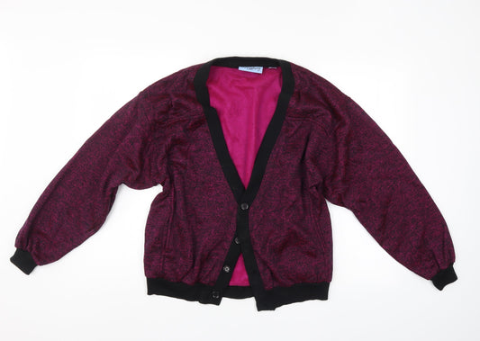 Steel Womens Purple   Cardigan Jumper Size M
