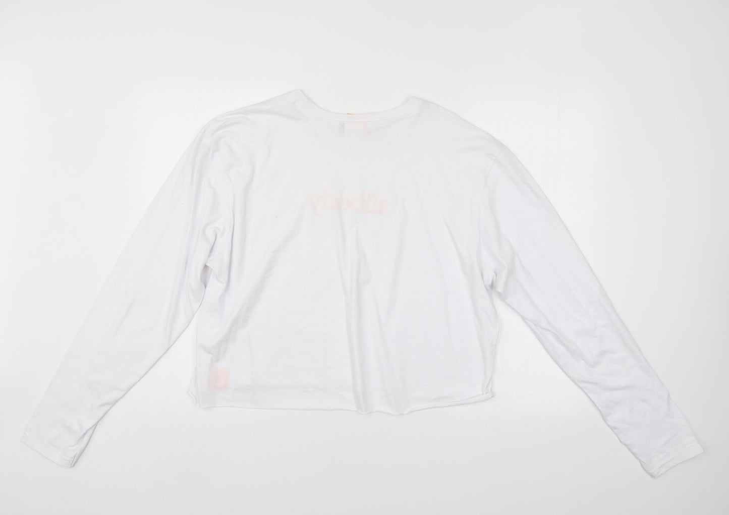 All Body Womens White   Pullover Sweatshirt Size XL