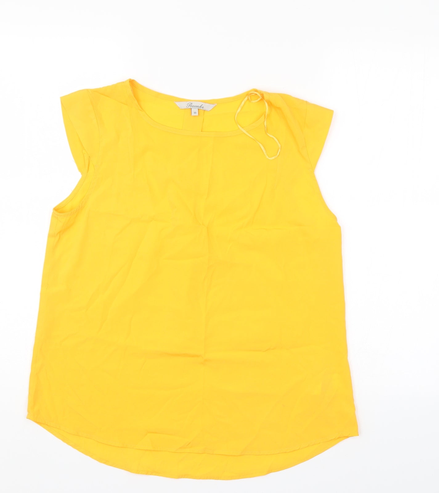 Peacocks Womens Gold   Basic Blouse Size 10