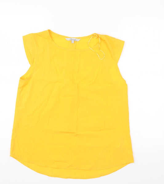 Peacocks Womens Gold   Basic Blouse Size 10