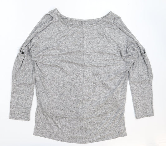 Preworn Womens Grey  Knit Pullover Jumper Size 16