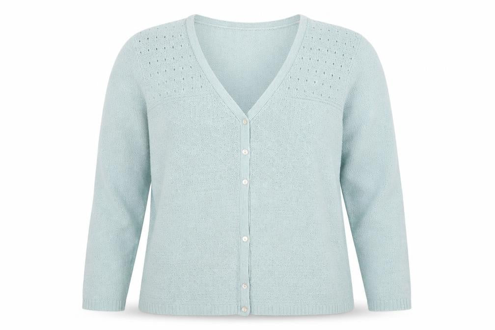 Bonmarché Womens Green Knit Cardigan Jumper Size L - Oversized