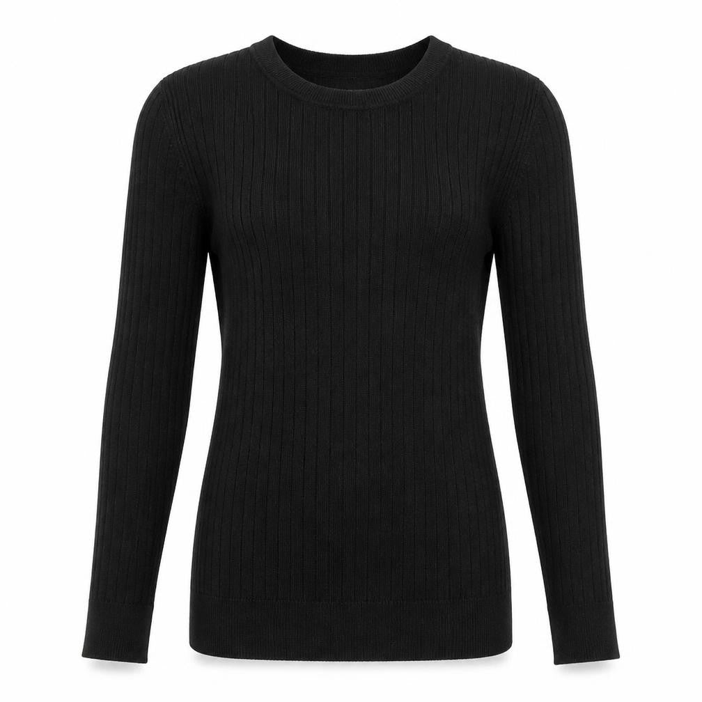New Look Womens Black  Knit Pullover Jumper Size 8
