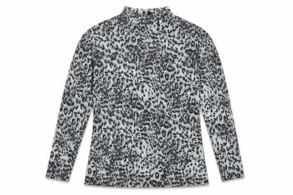 Pep&Co Womens Grey Animal Print  Basic T-Shirt Size 8