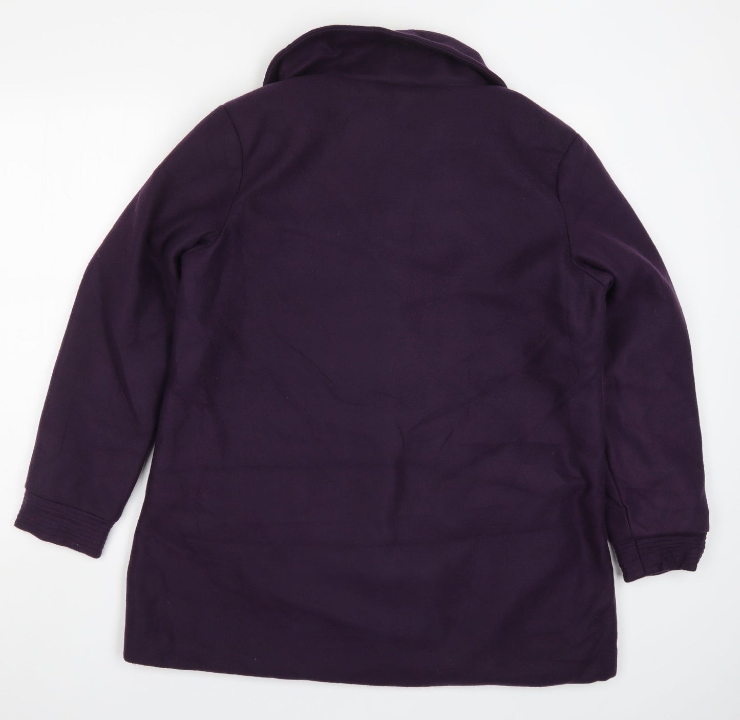 Gabriella Vicenga Womens Purple   Pea Coat Coat Size 14