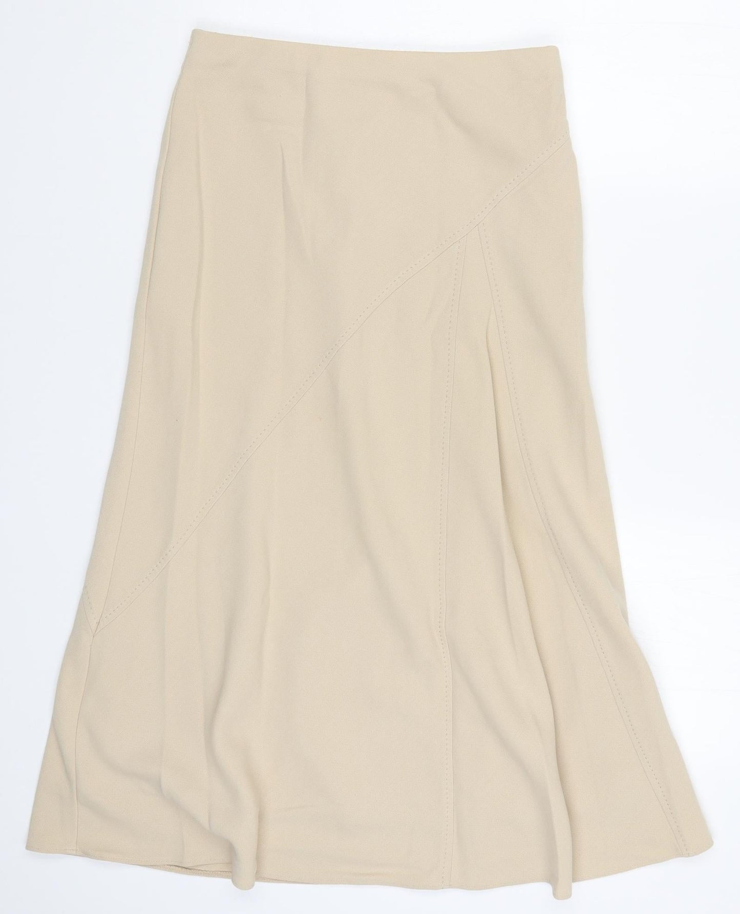Preworn Womens Beige   A-Line Skirt Size 30 in