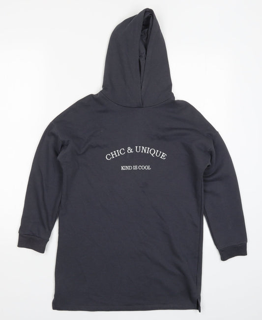 George Girls Grey   Pullover Hoodie Size 8-9 Years  - Chic & Unique Kind is Cool
