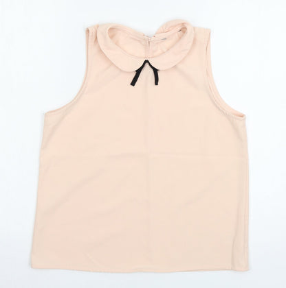 Additional front view of Matalan girls’ pink basic blouse, size 14, years