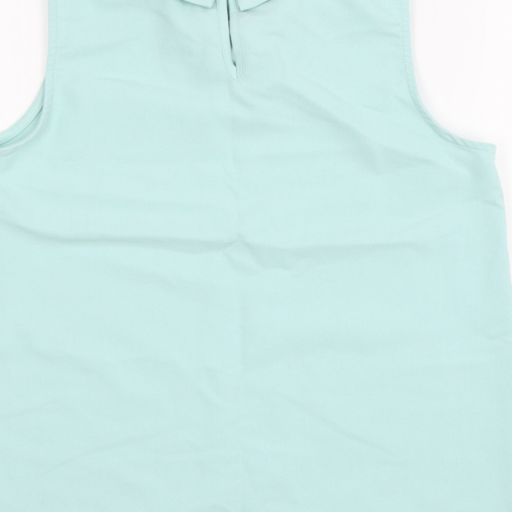Candy Cou Girls Blue   Basic Blouse Size 12-13 Years