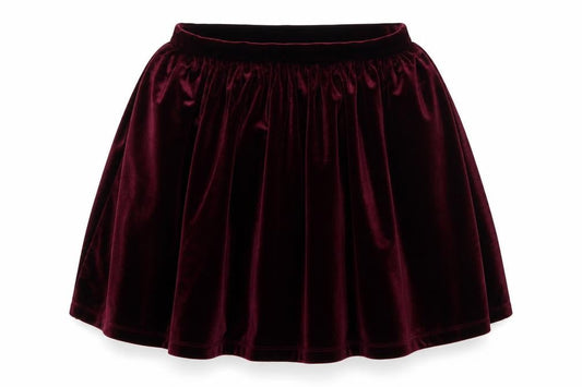 Topshop Womens Purple  Velour Flare Skirt Size 6