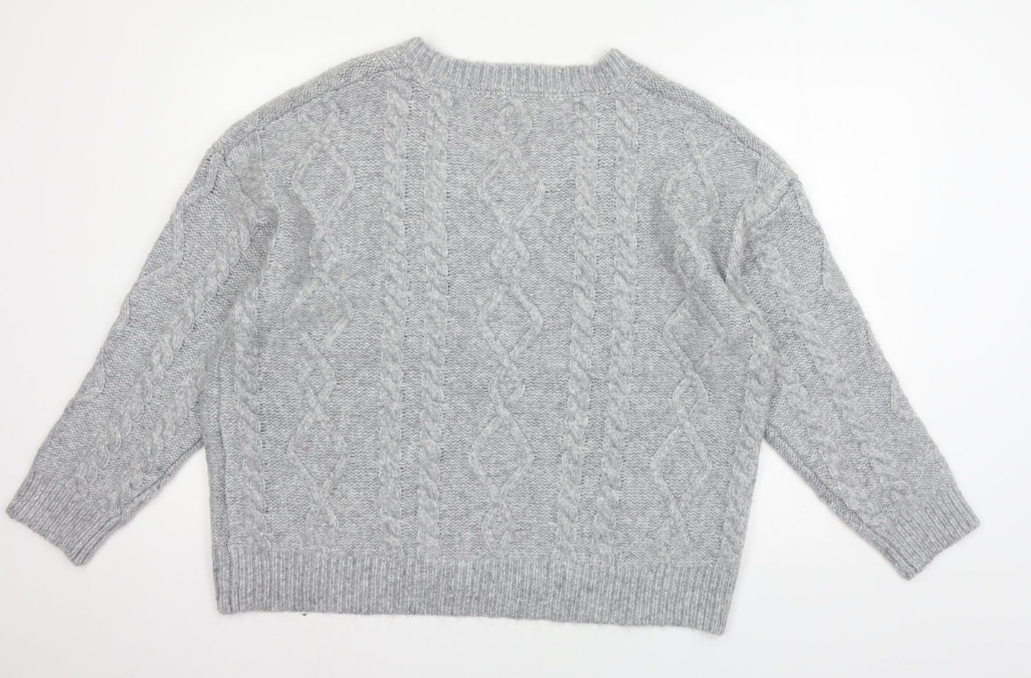 PEP & CO Womens Grey  Knit Pullover Jumper Size 16