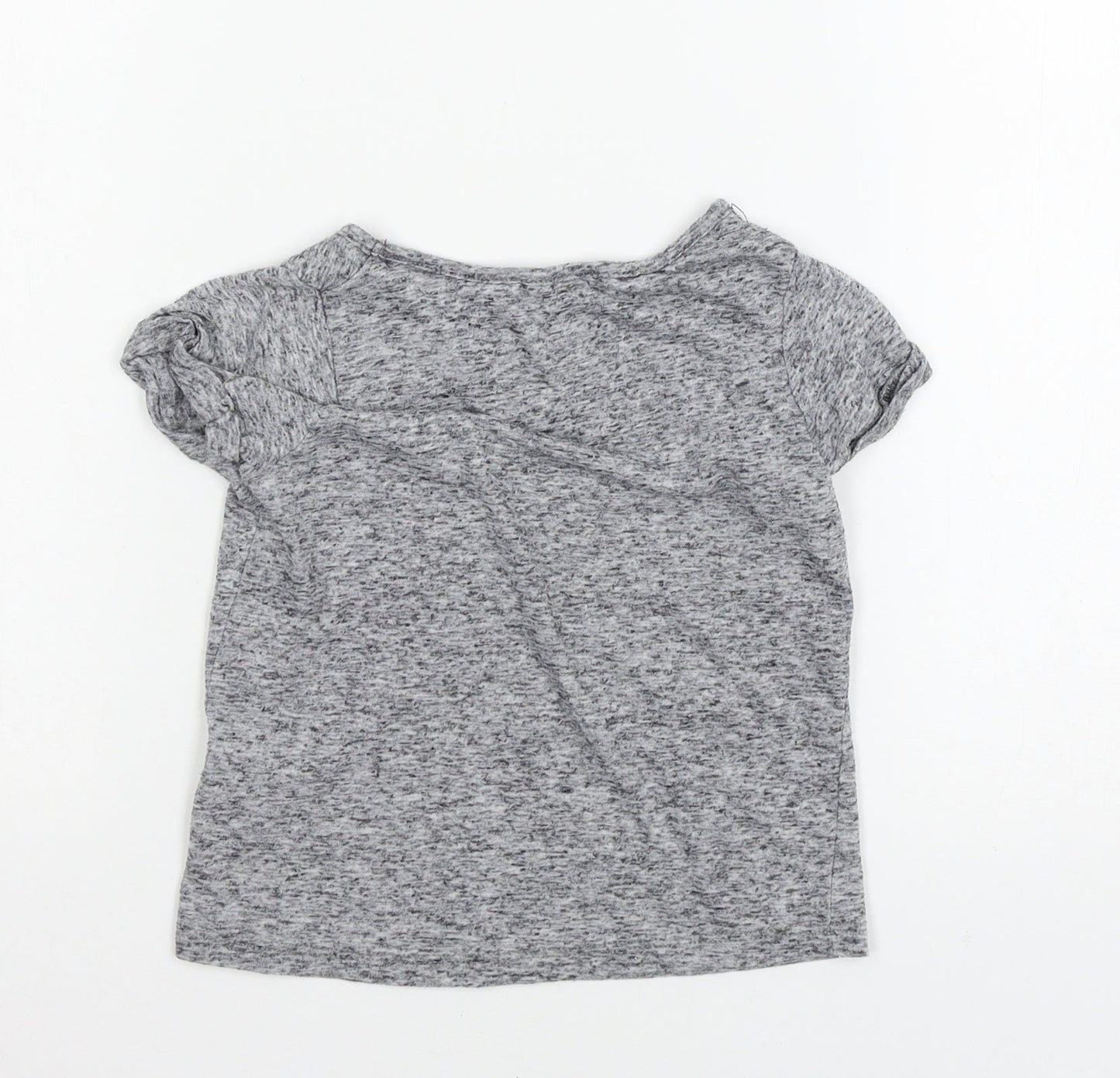 Indigo Girls Grey  Jersey Basic T-Shirt Size 4-5 Years
