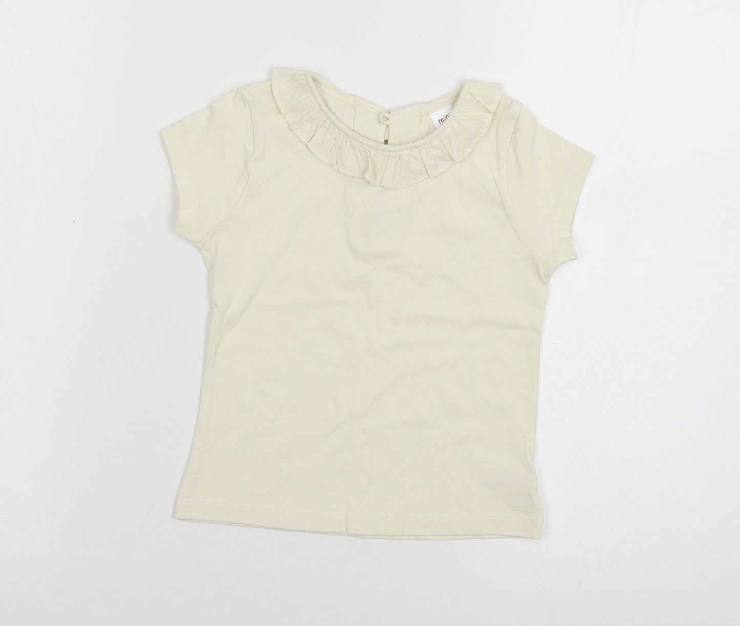 Mini Club Girls Beige  Jersey Basic T-Shirt Size 3-4 Years