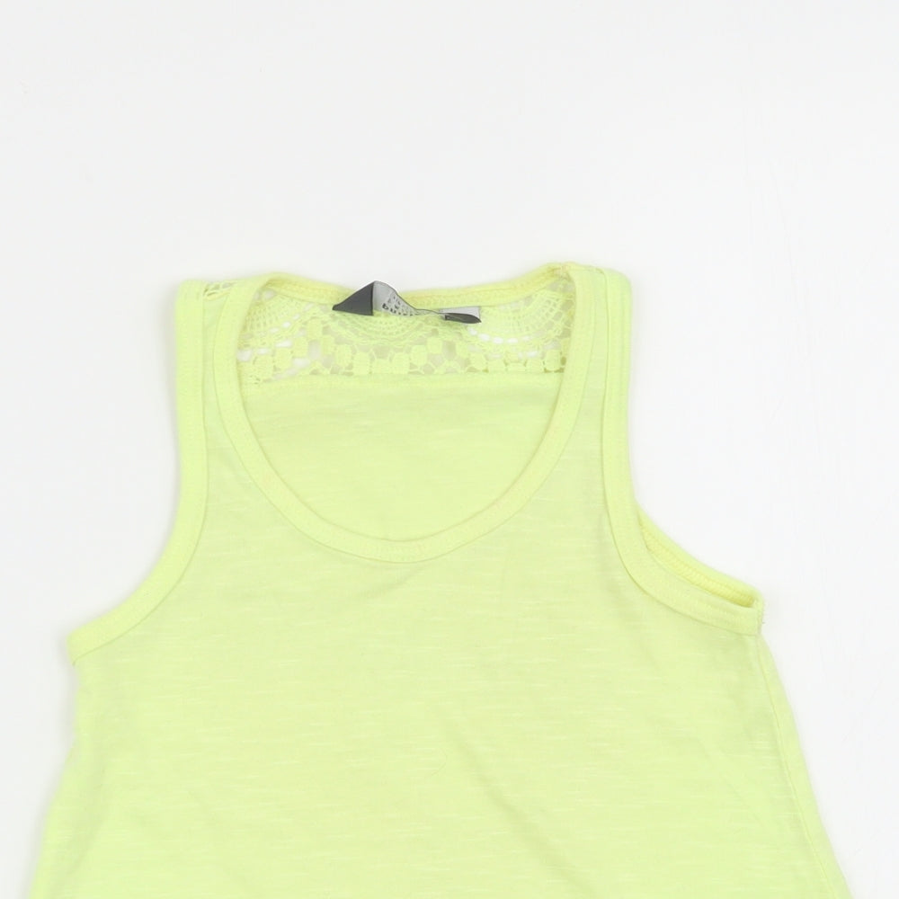 Primark Girls Yellow   Basic Tank Size 3-4 Years