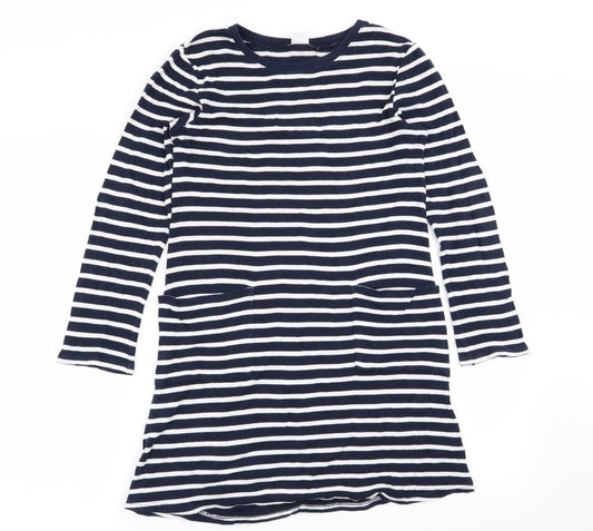 NEXT Girls Multicoloured Striped  Fit & Flare  Size 9 Years