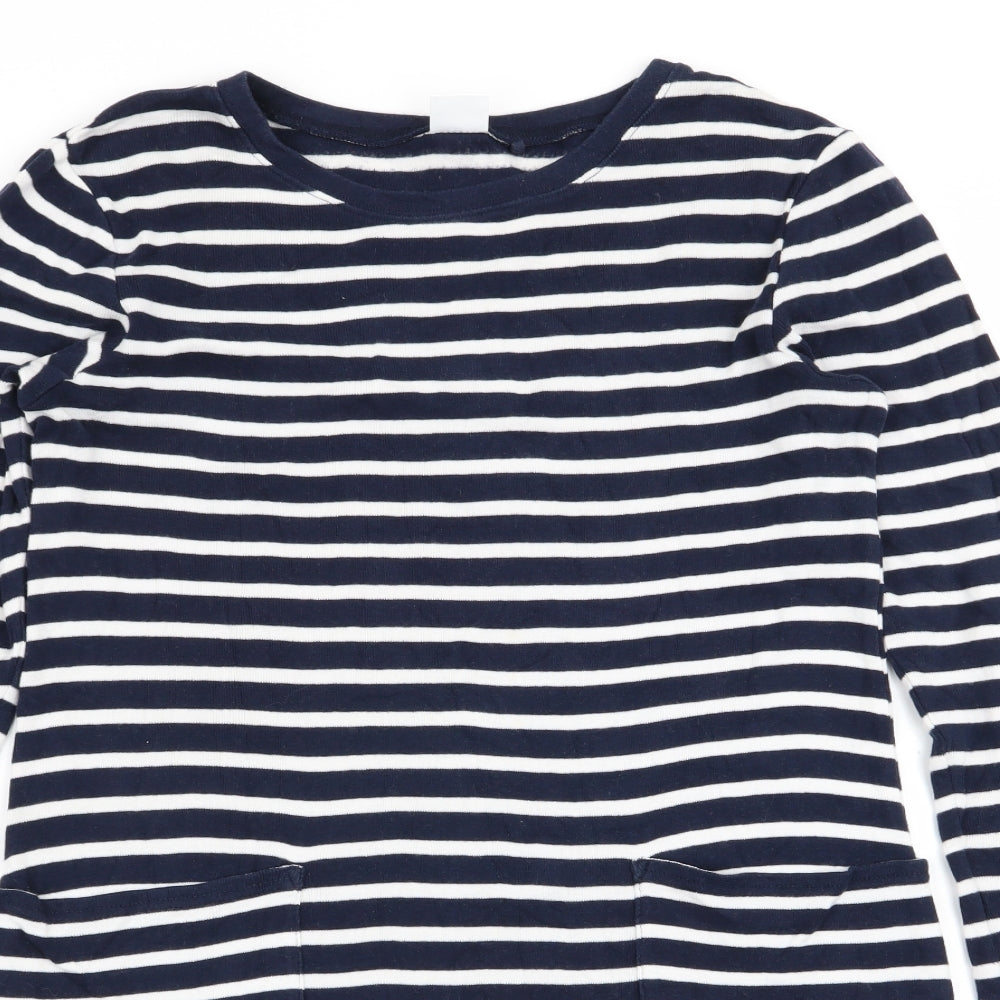 NEXT Girls Multicoloured Striped  Fit & Flare  Size 9 Years