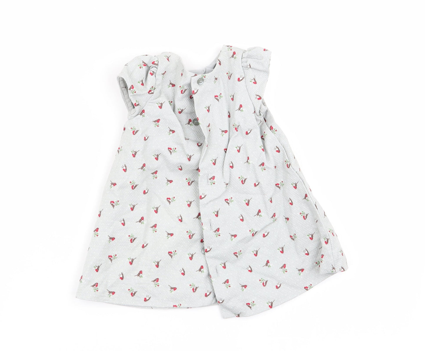 m Girls Grey   Fit & Flare  Size 0-3 Months