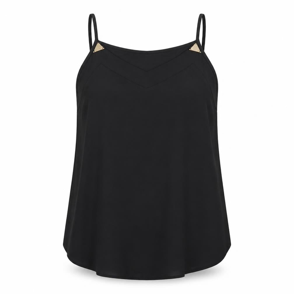 Cameo Rose Womens Black Camisole Tank Size 14