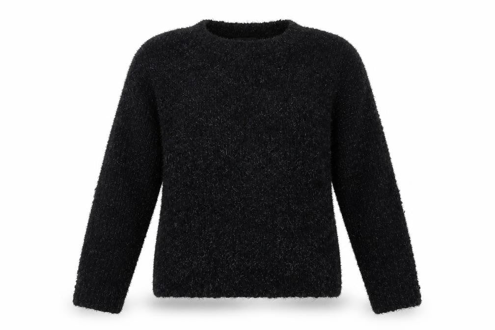 New Look Womens Black  Knit Pullover Jumper Size 14