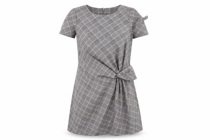 Next Womens Grey Check  A-Line  Size S