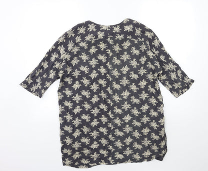 Vouley Vous Womens Grey   Basic Blouse Size S