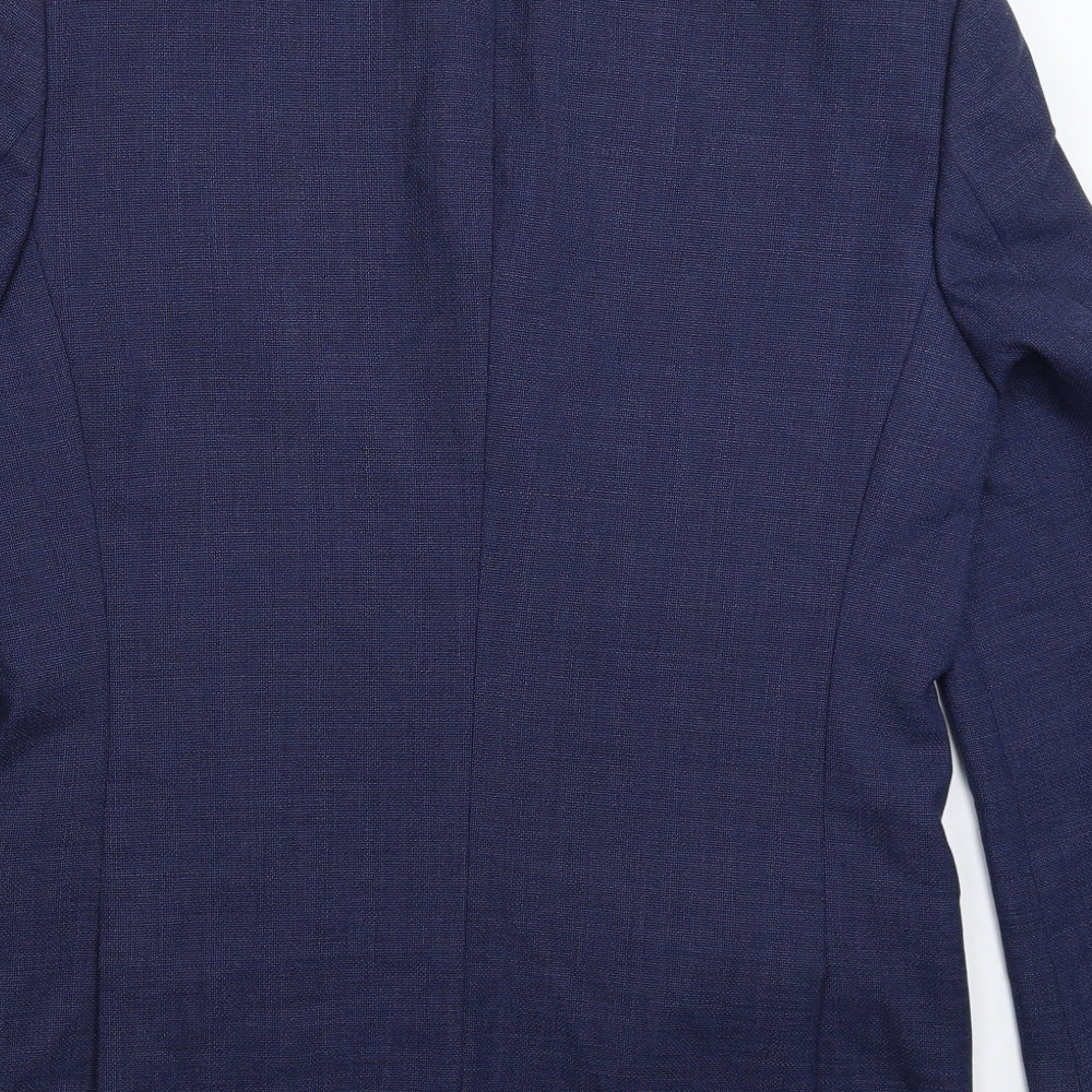 Koors & Son Mens Blue   Jacket Suit Jacket Size 38