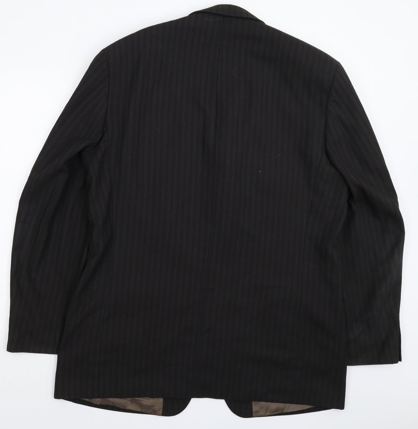 SCOTT Mens Grey Striped  Jacket Suit Jacket Size 44