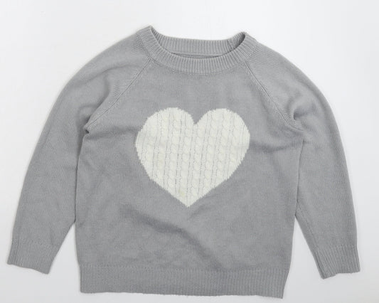 Preworn Womens Grey  Knit Pullover Jumper Size M