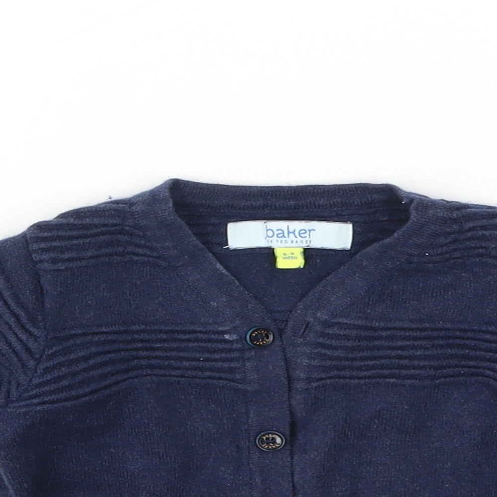 Debenhams Girls Blue   Cardigan Jumper Size 6-9 Months