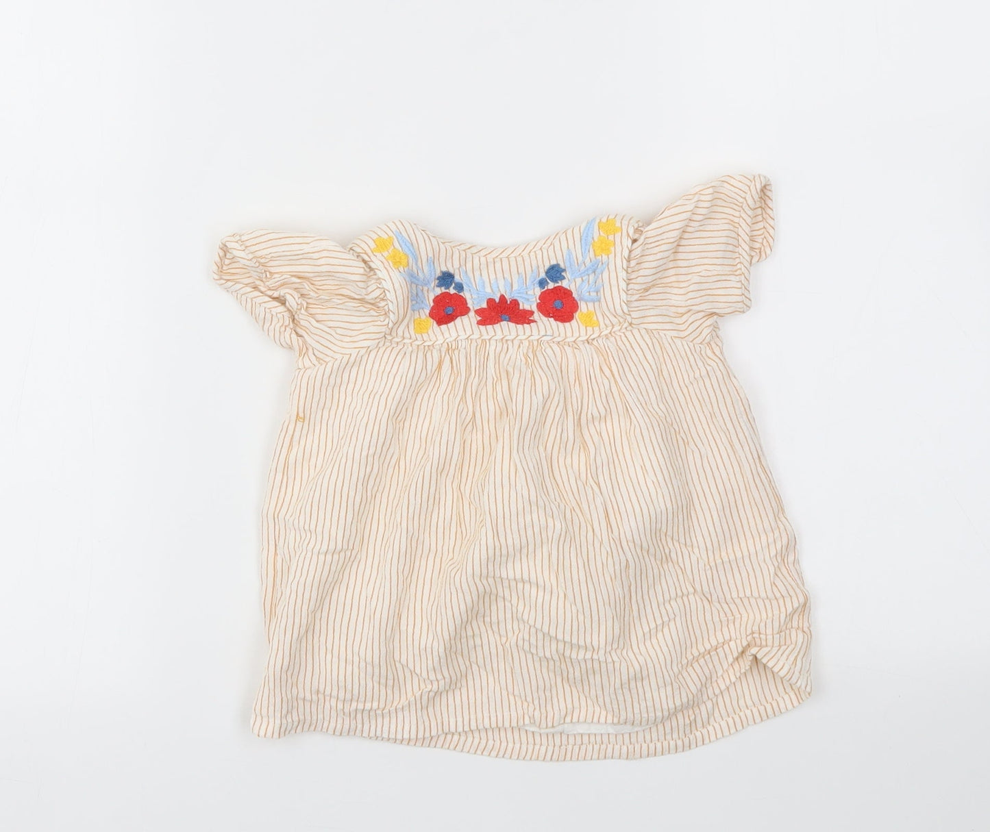 Nutmeg Girls Orange   Fit & Flare  Size 3-6 Months