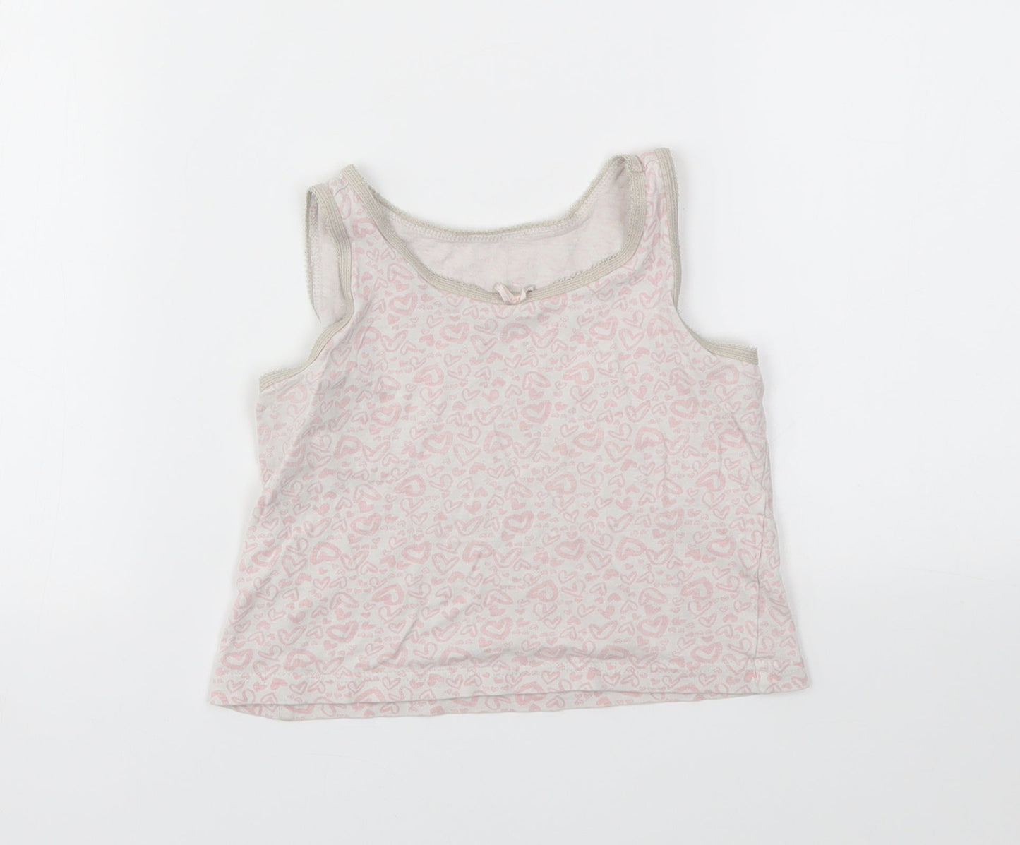 George Girls Orange Geometric  Basic T-Shirt Size 3-4 Years