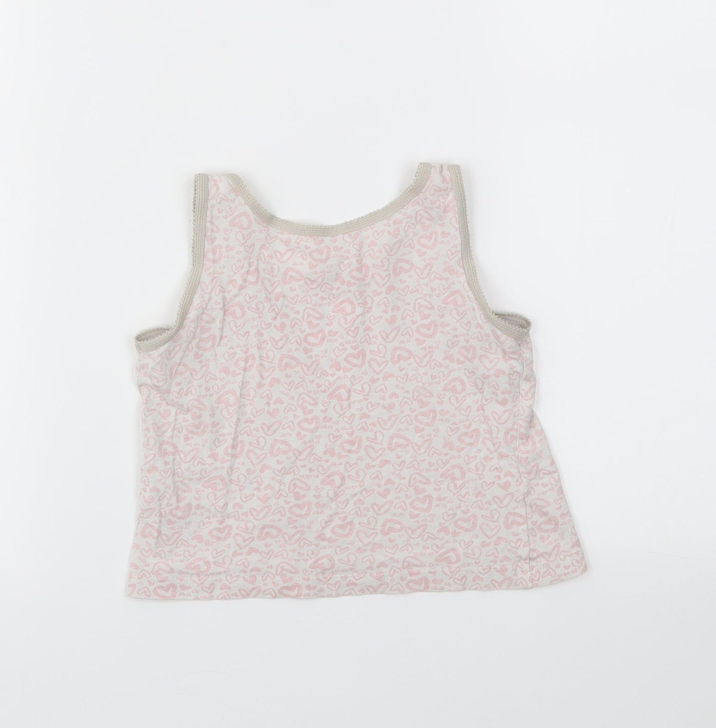 George Girls Orange Geometric  Basic T-Shirt Size 3-4 Years
