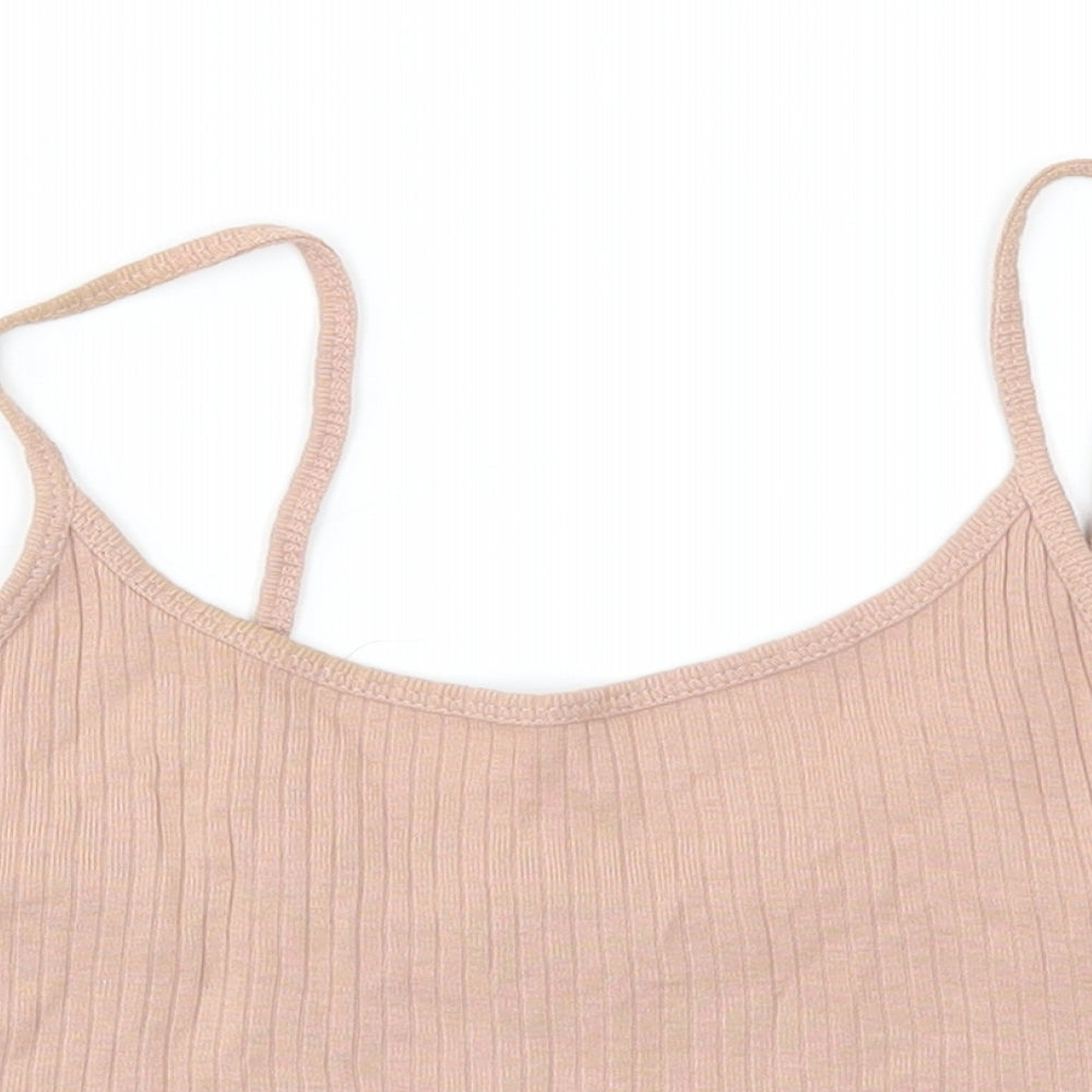 Topshop Womens Pink   Basic T-Shirt Size 8