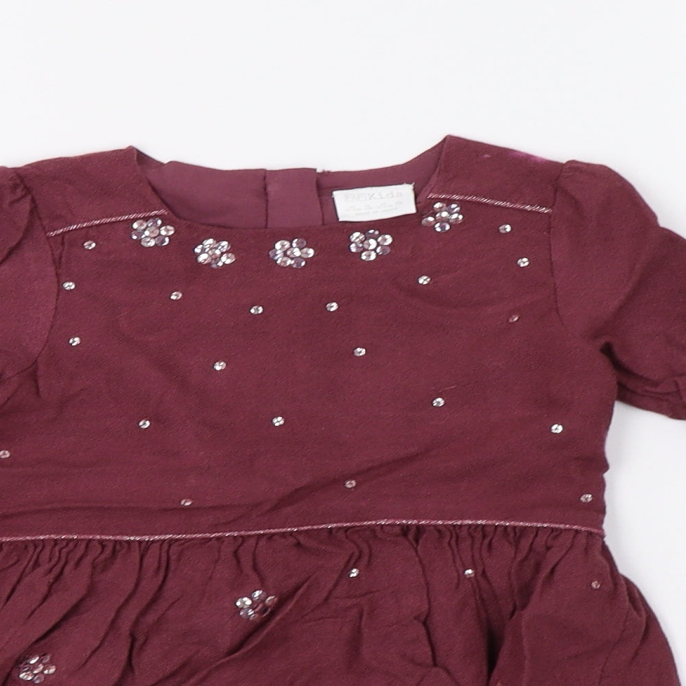 F&F Girls Purple   A-Line  Size 18-24 Months