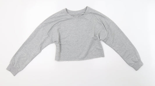 Preworn Womens Green   Pullover Sweatshirt Size L  - oversized, cropped sweater