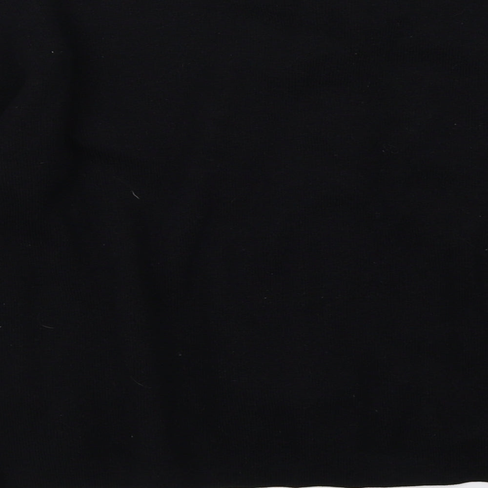 H&M Womens Black  Knit Pullover Sweatshirt Size S