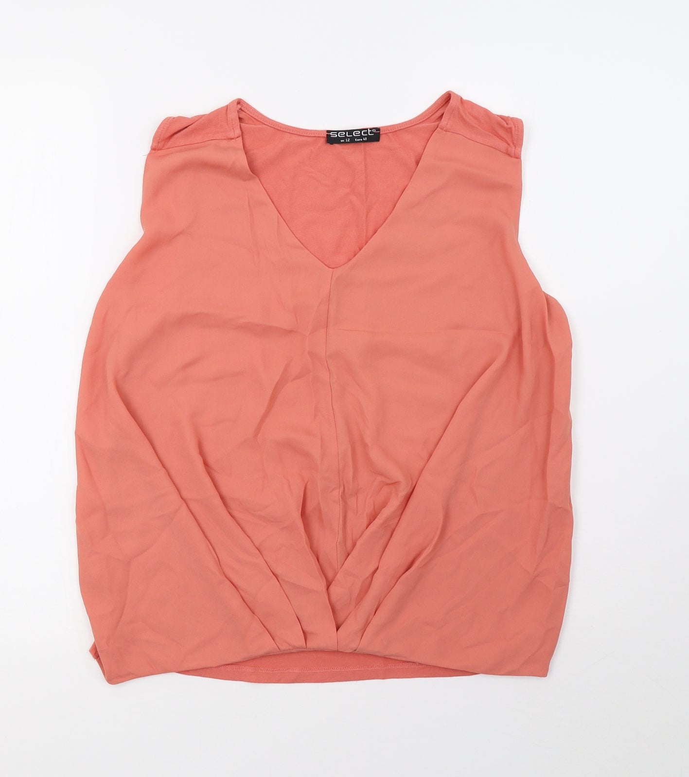Select Womens Orange   Basic Tank Size 12