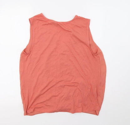 Select Womens Orange   Basic Tank Size 12