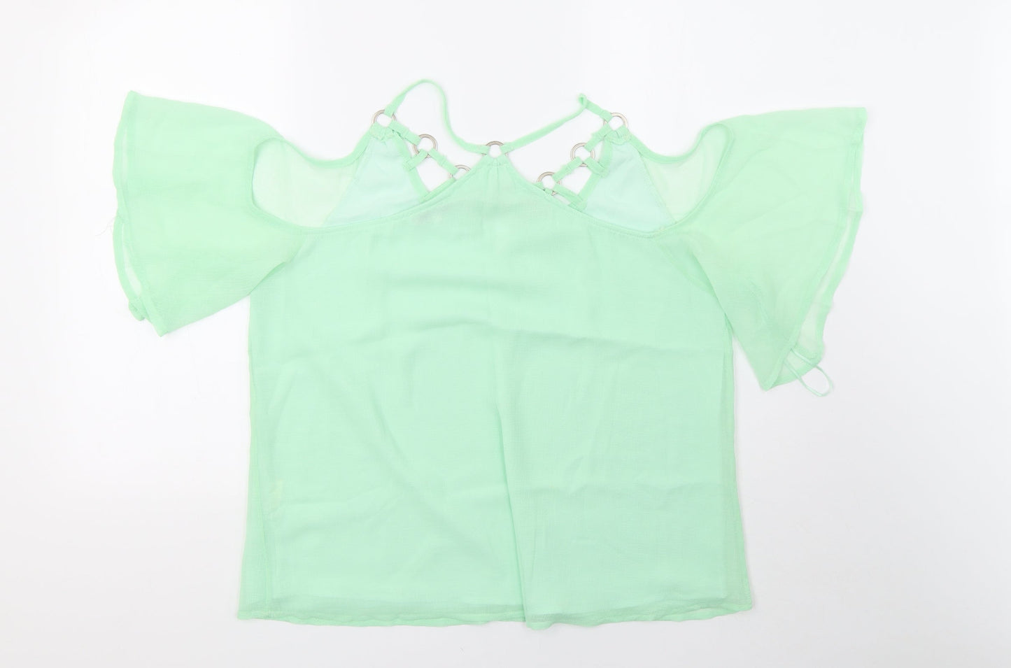 jaune rouge Womens Green  Mesh Basic  Size M