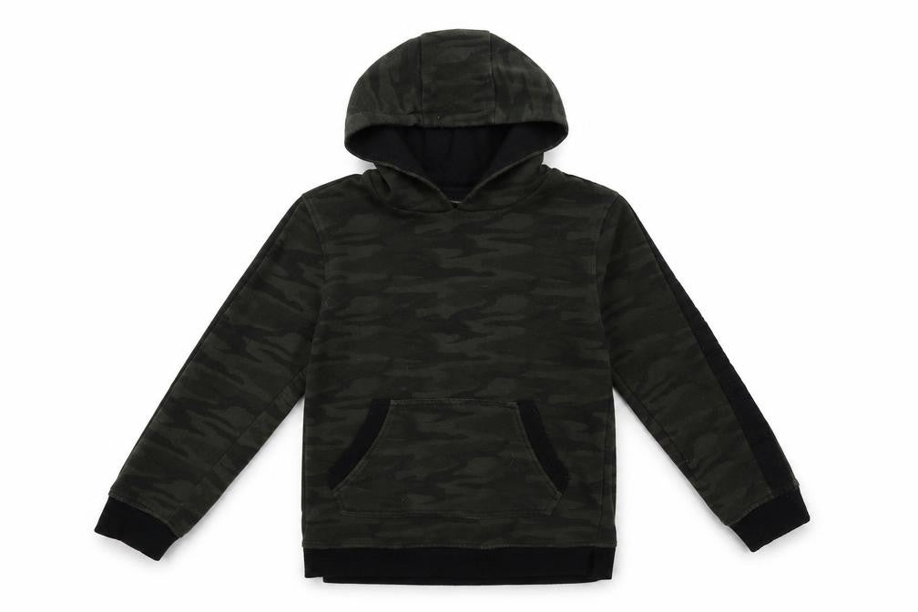 Primark Boys Green Camouflage  Pullover Hoodie Size 8-9 Years