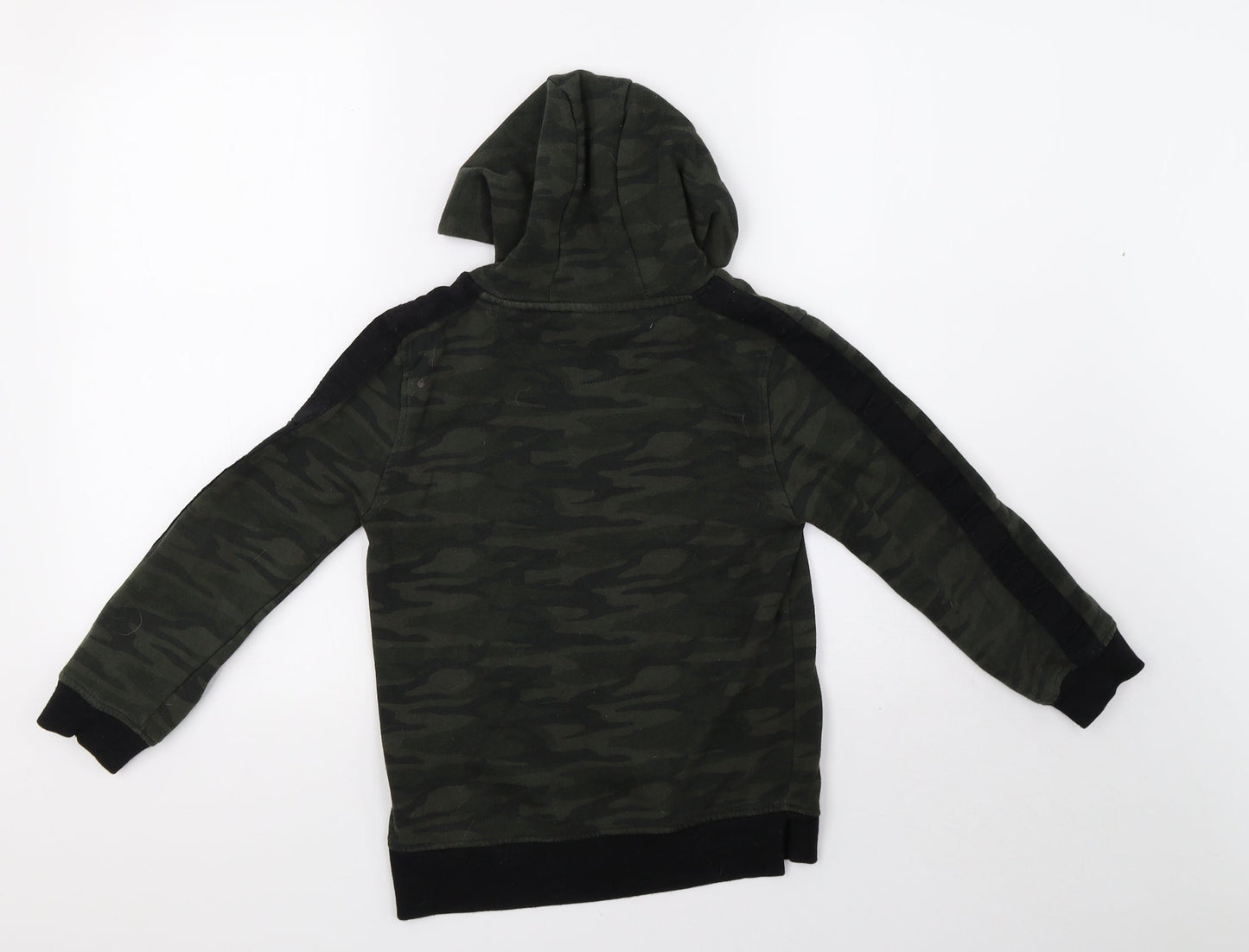 Primark Boys Green Camouflage  Pullover Hoodie Size 8-9 Years