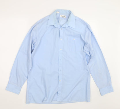 Collection Womens Blue   Basic Button-Up Size 16