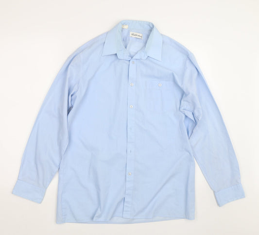 Collection Womens Blue   Basic Button-Up Size 16