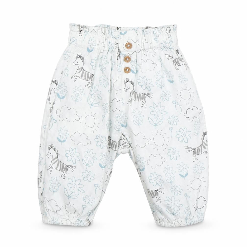 Marks & Spencer Baby White Floral  Sweatpants Trousers Size 0-3 Months