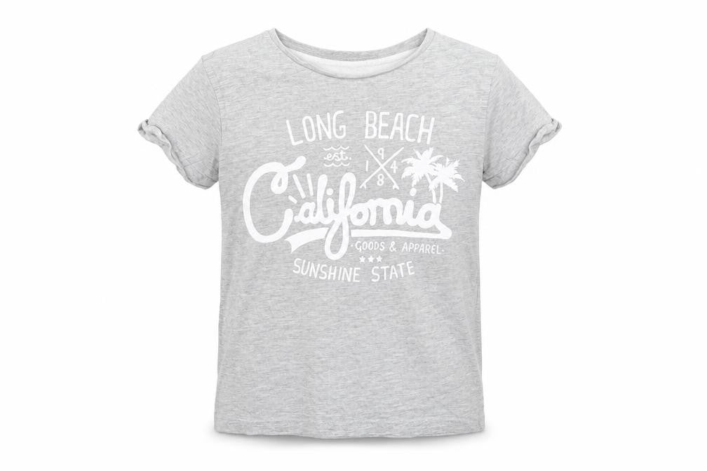 George Boys Grey   Basic T-Shirt Size 6-7 Years