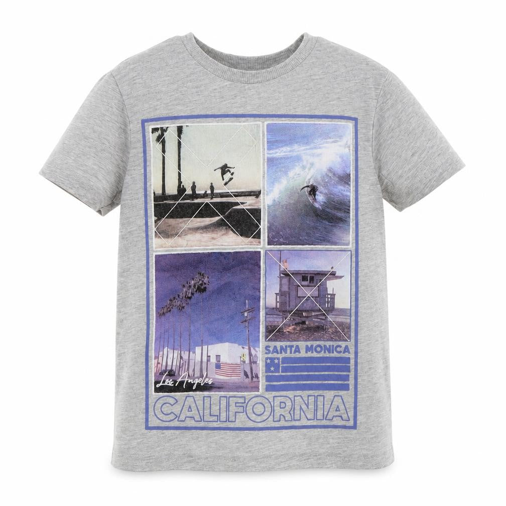 Marks & Spencer Boys Grey   Basic T-Shirt Size 6-7 Years