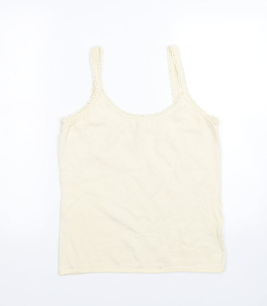 pomodoro Womens Beige   Basic Tank Size 14